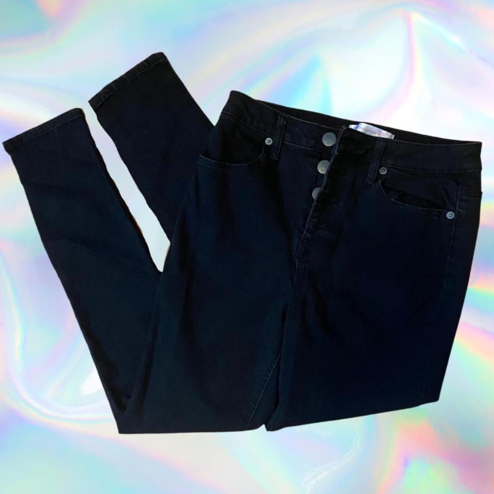 Black High Waisted Skinny Jeans Size 11 (Girls), No Boundaries